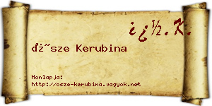 Ősze Kerubina névjegykártya